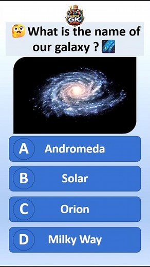What Is Our Galaxy Called? 🤯 | GK Quiz #spacefacts #science #solarsystem #generalknowledge #gk