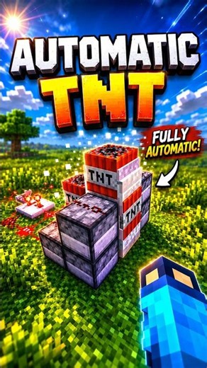 Easy Automatic TNT Machine 🎮 #minecraft #minecraftlivehind #minecraftbuild #gaming