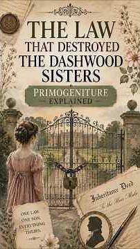 The Law That Destroyed the Dashwood Sisters | Primogeniture Explained