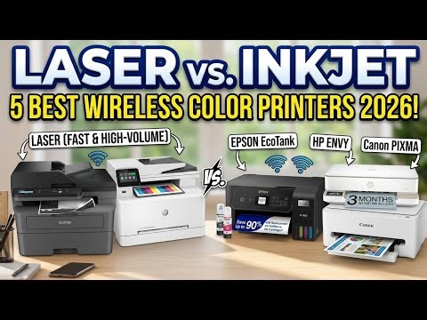 ✅Laser vs. Inkjet: 5 Best Wireless Color Printers 2026! 🖨️