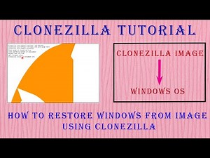 Clonezilla: How to restore operating system from image using clonezilla