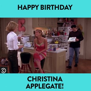 Christina Applegate guest starred on FRIENDS (TV Show)16 years ago this week! She turns 47 today 🎂 | Comedy Central UK