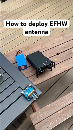 How to setup an EFHW antenna #hamradio #morsecode