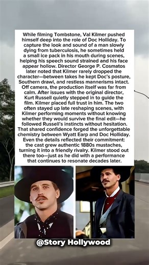 Val Kilmer Stayed in Character on Tombstone Doc Holliday Became Real. #shorts #hollywood #story