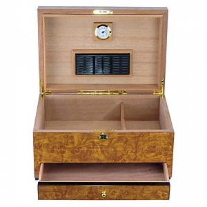 [Hot Item] Custom Luxury Spanish Cedar Wooden Cigar Humidor Box