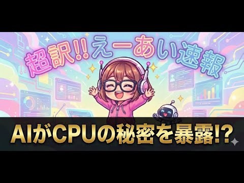 プロセッサコアの秘密をAIと解き明かす！LLVM-mcaで深掘りするCPU最適化の世界 -超訳‼えーあいラジオ