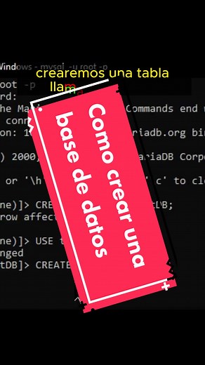 Cómo crear una base de datos en MySQL usando XAMPP
