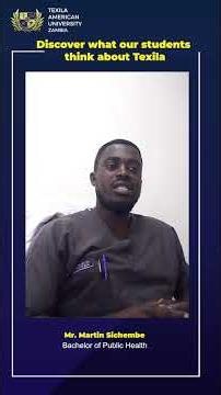Martin Sichembe's Journey to Success with a Bachelor of Public Health at Texila | Healthcare Career