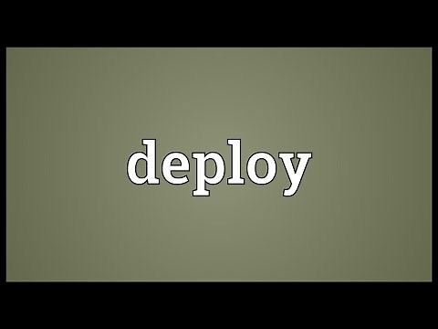 Deploy Meaning