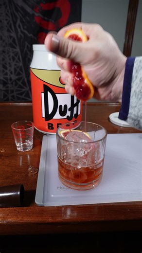 80% Austrian Rum Cocktail - Blood Orange Stroh Highball