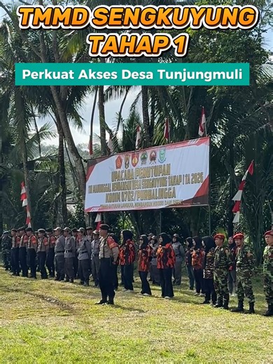 Pemerintah Hadir untuk Desa: TMMD Wujudkan Pemerataan Pembangunan 🏡🛣️ Komitmen Pemerintah Kabupaten Purbalingga dalam mewujudkan pemerataan pembangunan dan kesejahteraan masyarakat terus digencarkan. Salah satunya melalui Program TMMD Sengkuyung Tahap I yang baru saja rampung di Desa Tunjungmuli, Kecamatan Karangmoncol. 📍 Dipimpin oleh Kodim 0702/Purbalingga, program ini melibatkan sinergi lintas sektor: TNI, Polri, Pemkab Purbalingga, instansi vertikal, dan masyarakat. Hasilnya? 📌 Pembangun