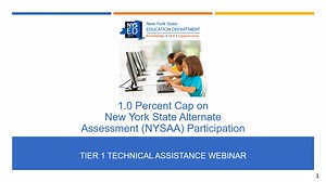NYSAA 1% Cap on New York State Alternate Assessment (NYSAA) Participation - Tier 1 Technical Assistance Webinar - March 2025