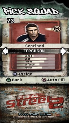 FIFA Street 2 PS2 Gameplay – Scotland Squad (Play Station 2) #shorts #Scotland