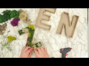 DIY Moss Letters