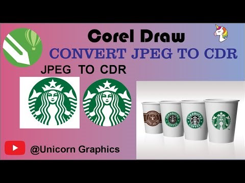 Corel DRAW | Quick Convert JPG to CDR in Corel Draw | How to Convert JPG PNG files into CDR Tutorial