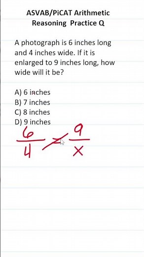 ASVAB/PiCAT Arithmetic Reasoning Practice Test Q: Ratios/Proportions #acetheasvab with #grammarhero