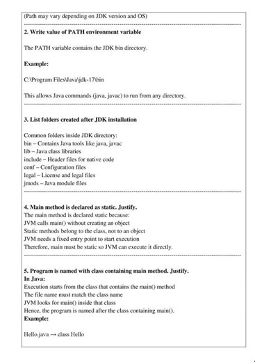 Practical No.1 Setup Java Programming development environment using: Command Prompt and any IDE.