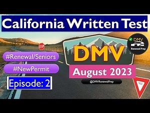 DMV Renewal Practice Test 2023 California