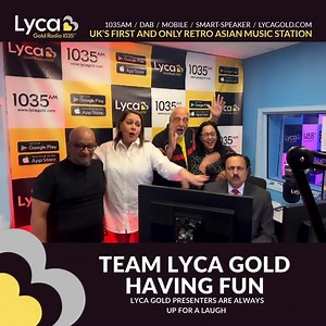 33 reactions · 16 comments |  Lyca Gold Team Lyca Gold are always up for a laugh  Sandy Shah, Anisa Nasir, Bali Brahmbhatt, Ruby Raza, Ravi Sharma #LycaGold #TeamLycaGold #Music #Radio #Gold #TeamWork #LaughterIsTheBestMedicine #Laughs | Lyca Gold | Facebook