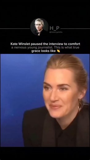 𝐏𝐫𝐞𝐬𝐞𝐫𝐯𝐢𝐧𝐠 𝐇𝐢𝐬𝐭𝐨𝐫𝐲 on Instagram: "In January 2023, during the press interviews for Avatar: The Way of Water, Kate Winslet paused an interview in Germany when she noticed a young journalist was feeling nervous. The interview was for a children’s news program, and it was the girl’s first major interview. Winslet calmly reassured her, telling her not to be scared and reminding her that she was doing great. That small, genuine moment showed real humanity. Instead of rushing ahead, K