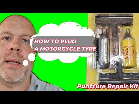 How To Plug A Motorcycle Puncture Using a Repair Kit