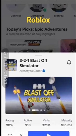 try(3-2-1 Blast off simulator) #roblox #simulator