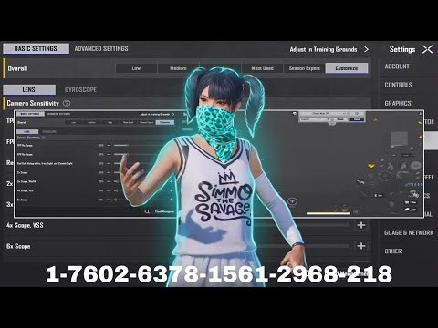 NEW UPDATE 4.3 🔥 SENSITIVITY CODE + CONTROL SETTINGS BGMI/PUBG MOBILE