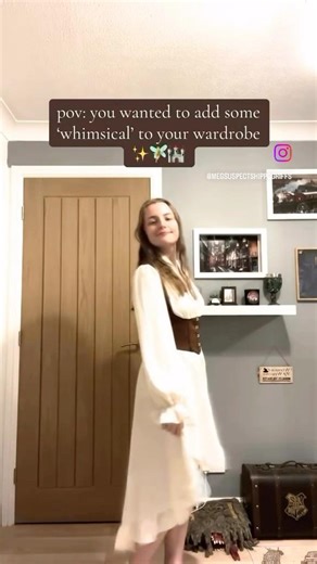 be more whimsy🧚🏻🍄 #fantasy #whimsicalshorts #hogwarts #magicalworld #potterhead #shein