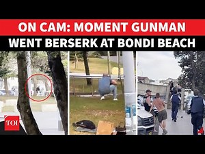 Bondi Attack NEW VIDEO: Terrifying Moment Shooter Opened Fire; People Dive For Cover Amid Gunshots