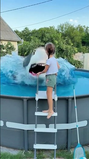Real shark from swimming pool by Tsuriki Show
