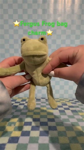 ⭐️Jellycat Fergus Frog bag charm⭐️ #jellycat