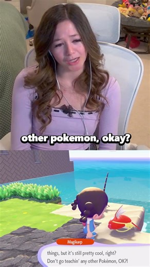 this interaction with magikarp absolutely SENT ME 😂 #pokopia