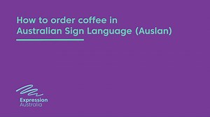 Everybody knows Melbourne is Australia's coffee capital. So we've created a series of short videos to show you how to order coffee in Australian Sign Language (Auslan). Want to learn more? Our Auslan Community Courses are starting soon! Enrol today: https://www.expression.com.au/content.asp?id=411&t=test-auslan-classes-enrolment-3&cid=67#utm_source=facebook vid 2&utm_medium=social&utm_campaign=auslan term 3 2019&utm_content=coffee video Thank you to Journeyman cafe for their help creating these 