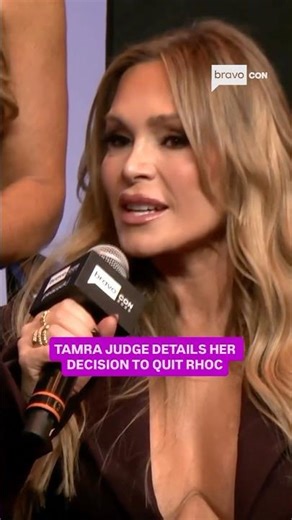 Tamra Judge details her decision to quit RHOC #bravocon #bravo #rhoc