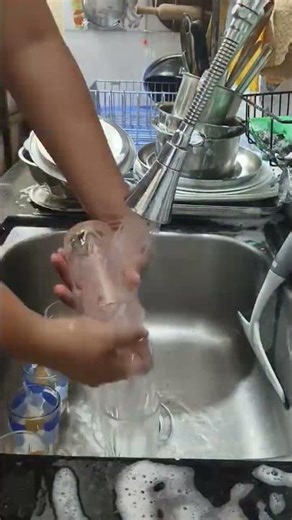 Messy Sink to Sparkling Clean in Minutes ✨#cleanwithme #satisfyingvideo#kitchencleaning#cleaningtips