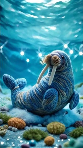 Walrus In Natural Habitat Arctic Wildlife Documentary - AI Video