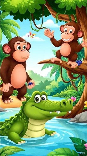 monky and crokodil ki khani 1M. 😂😂👌🏼 veiw