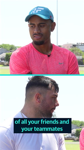 'He surprised me!' Jahream Bula was shocked to see just how fast Lachie Galvin has become, and thinks the pair might be neck-and-neck for pace 👀 FULL STORY 👉 bit.ly/48txn6H | Telegraph Sport