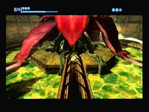 (007) Metroid Prime 100% Walkthrough - Boss: Flaahgra