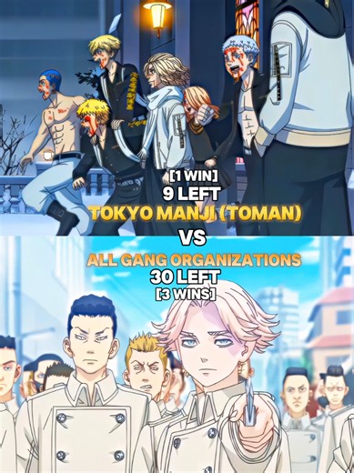 Tokyo Manji Gang vs All Gangs PT 2 #foryou #anime #tokyorevengers #battle #manjirosano