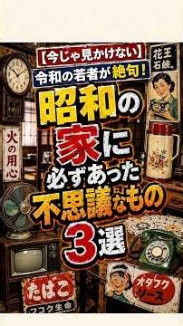 【今じゃ見かけない】令和の若者が絶句！昭和の家に必ずあった不思議なもの3選