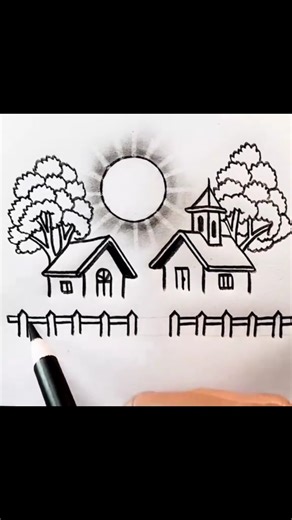 Let’s Draw with Pencil ✏️📝 | Easy Pencil Drawing for Beginners