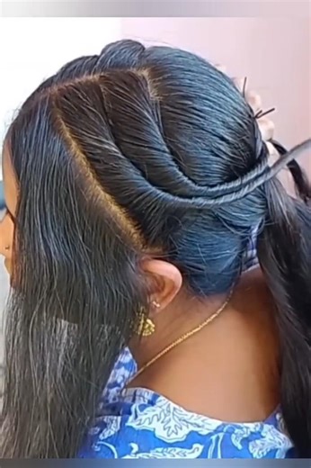 Simple Amazing Unique Hairstyle Tutorial #hairstyles #trending #nirmalahairstyles #hairtutorial