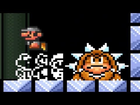 [TAS] SNES Super Mario Bros. 3 "debug code, glitchfest" - World 1 Fortress