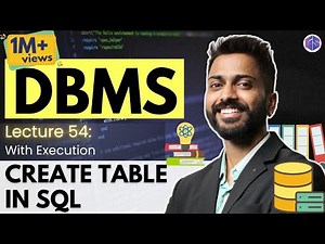 Lec-54: Create table in SQL with execution | SQL for Beginners | Oracle LIVE