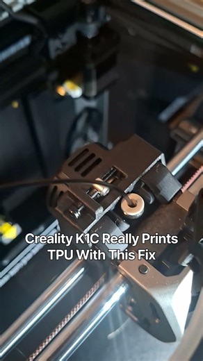Creality K1C Really Pritns TPU With This Fix - Must-see #tpu #crealityk1c #creality #3dprinting