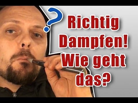 E-Zigarette richtig rauchen: Einsteiger-Video