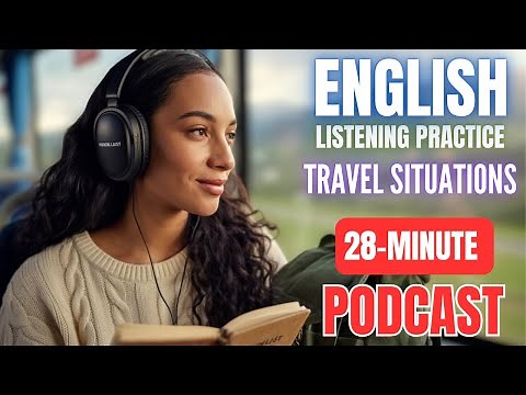 28-Minute English Listening Practice || Travel Conversations in English