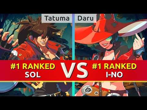 GGST ▰ Tatuma (#1 Ranked Sol) vs Daru (#1 Ranked I-No). High Level Gameplay