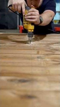 We screw the boards to the profiles – the floor becomes solid 🔩💪 #woodworking #woodworkingprojects
